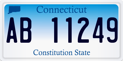 CT license plate AB11249