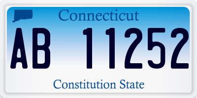 CT license plate AB11252