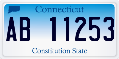 CT license plate AB11253