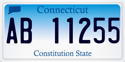 CT license plate AB11255