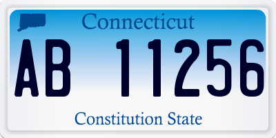 CT license plate AB11256