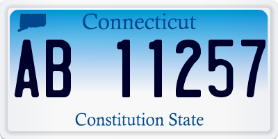 CT license plate AB11257