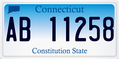 CT license plate AB11258