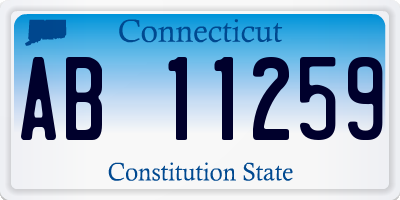 CT license plate AB11259