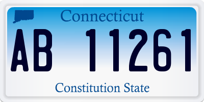 CT license plate AB11261