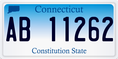 CT license plate AB11262