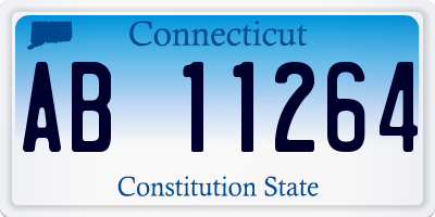 CT license plate AB11264