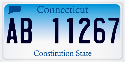 CT license plate AB11267