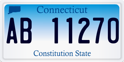 CT license plate AB11270