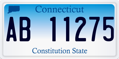 CT license plate AB11275