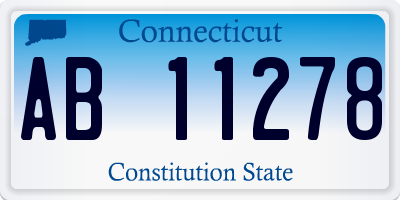 CT license plate AB11278