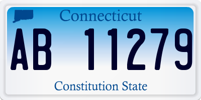 CT license plate AB11279