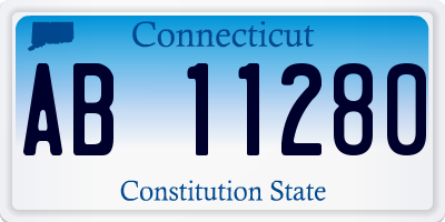 CT license plate AB11280