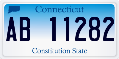 CT license plate AB11282