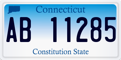 CT license plate AB11285