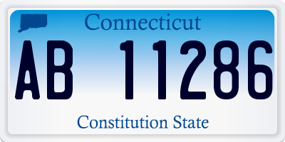 CT license plate AB11286