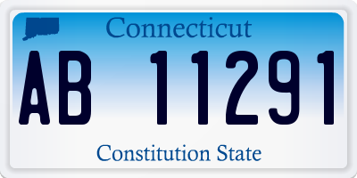 CT license plate AB11291