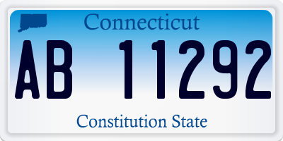 CT license plate AB11292