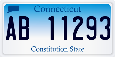 CT license plate AB11293