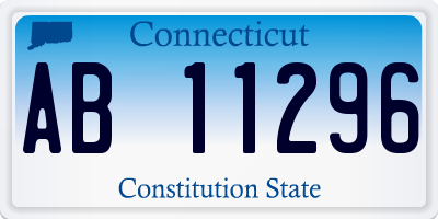 CT license plate AB11296