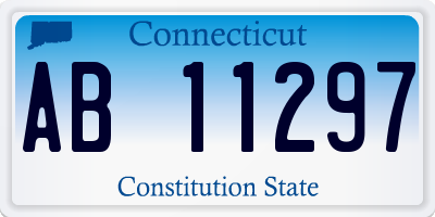 CT license plate AB11297