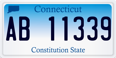 CT license plate AB11339