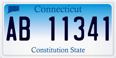 CT license plate AB11341