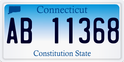 CT license plate AB11368