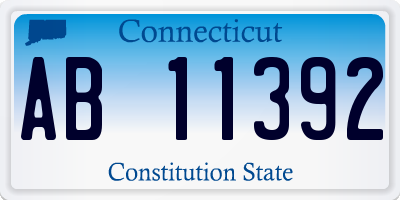 CT license plate AB11392