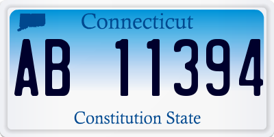CT license plate AB11394