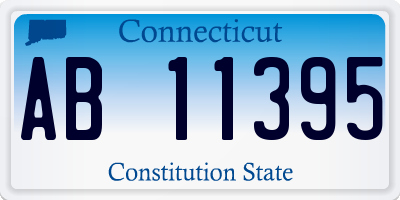 CT license plate AB11395