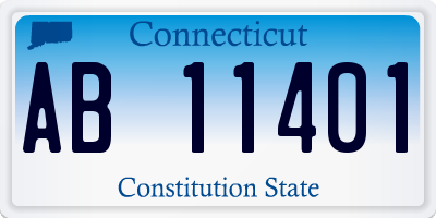 CT license plate AB11401