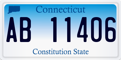 CT license plate AB11406