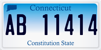 CT license plate AB11414