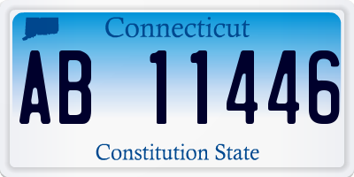 CT license plate AB11446