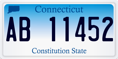 CT license plate AB11452
