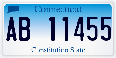 CT license plate AB11455