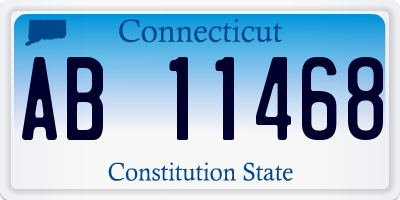 CT license plate AB11468