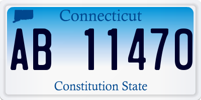 CT license plate AB11470