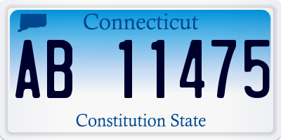 CT license plate AB11475