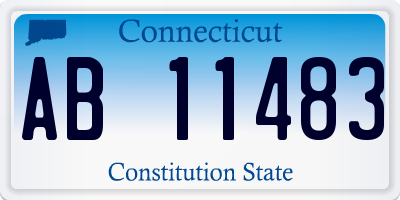 CT license plate AB11483