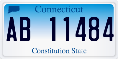 CT license plate AB11484