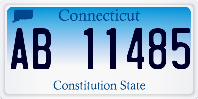CT license plate AB11485