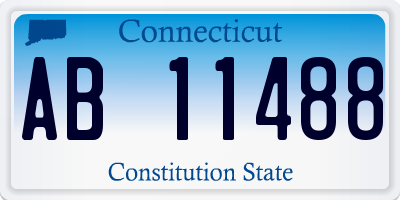 CT license plate AB11488
