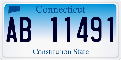 CT license plate AB11491