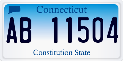CT license plate AB11504
