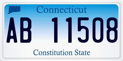CT license plate AB11508