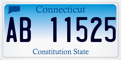 CT license plate AB11525
