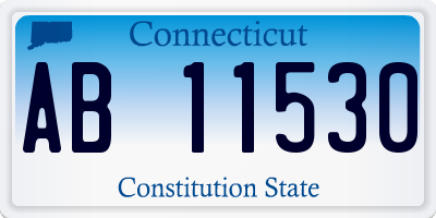 CT license plate AB11530