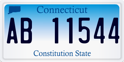 CT license plate AB11544